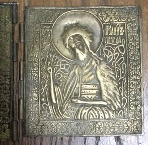 Здоровенный складень Деисус. Иисус Христос. Спас.