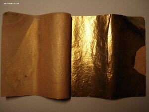 Две книжечки листов сусального золота по 25 листов 115х115мм