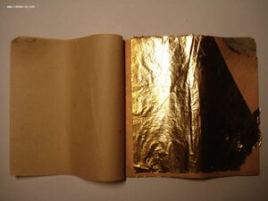 Две книжечки листов сусального золота по 25 листов 115х115мм