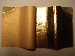 Две книжечки листов сусального золота по 25 листов 115х115мм