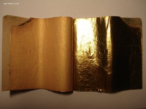 Две книжечки листов сусального золота по 25 листов 115х115мм
