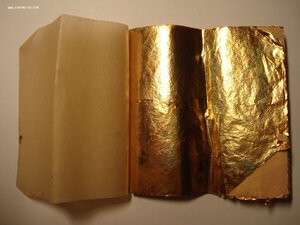 Две книжечки листов сусального золота по 25 листов 115х115мм
