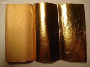 Две книжечки листов сусального золота по 25 листов 115х115мм