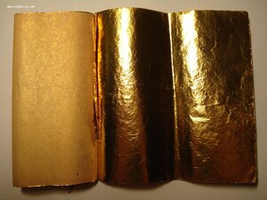 Две книжечки листов сусального золота по 25 листов 115х115мм
