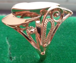 кольцо женское 585 пр