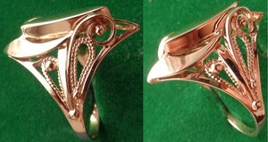 кольцо женское 585 пр