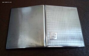 Серебряный портсигар. 835 пр. 124 гр. Отличный.