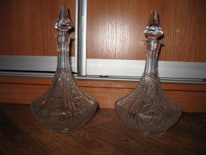 Парные старинные графины