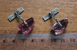 Запонки. СССР. Крупные. Серебро 875, со звездй