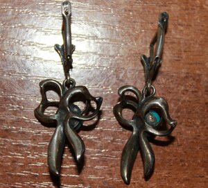 Серьги и кольцо. СССР. Бирюза. 18,8 грамма. ПЮМ. Комплект.