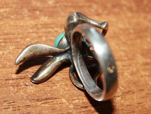 Серьги и кольцо. СССР. Бирюза. 18,8 грамма. ПЮМ. Комплект.