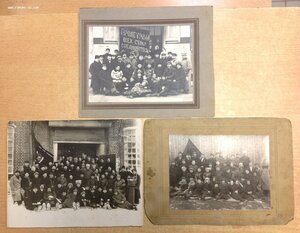 3 большие фото 1920-х Командир полка с ,,разговорами"