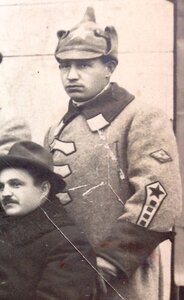 3 большие фото 1920-х Командир полка с ,,разговорами"