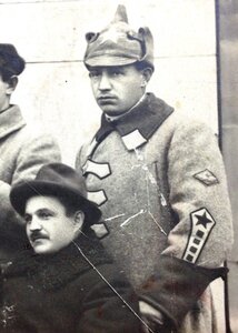 3 большие фото 1920-х Командир полка с ,,разговорами"