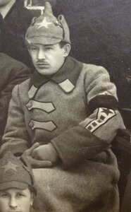 3 большие фото 1920-х Командир полка с ,,разговорами"