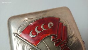 Портсигар СССР Агитация 84 проба