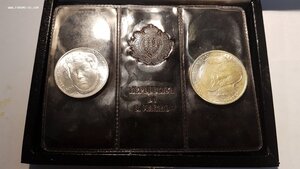 Сан Марино набор монет 100 лет со дня смерти Гарибальди, Ag