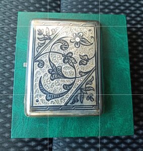 Портсигар серебро Кубачи