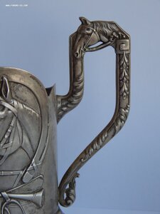 Подстаканник "Лошадь" Пискарев А. И. Серебро 84 проба.