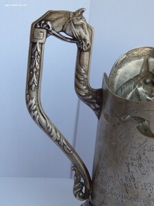 Подстаканник "Лошадь" Пискарев А. И. Серебро 84 проба.