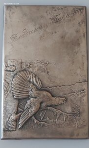 Накладка на блокнот. Серебро 875 проба.