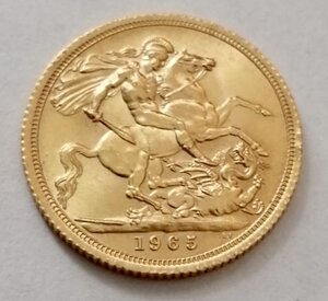 Соверен 1965 г. Золото.