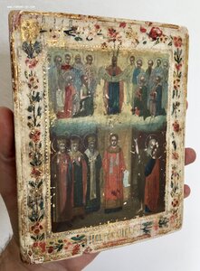 Икона Покров по золоту. Сусалка.