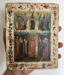 Икона Покров по золоту. Сусалка.