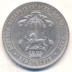 1 рупия 1901 г. Германская Восточная Африка