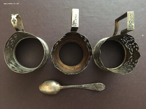 Лот столового серебра.