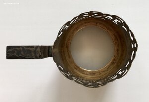Серебряный подстаканник КУБАЧИ. СССР. Серебро 875 пробы.