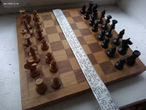 Шахматы дерево ссср 1951 года редкой формы
