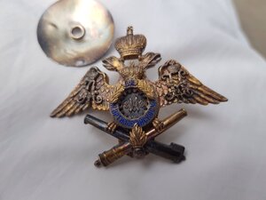 Офицерский знак Серебро эмали.Люкс.