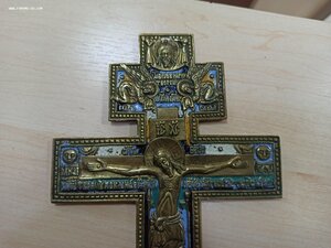 Распятие 5 цветов эмали (состояние!)