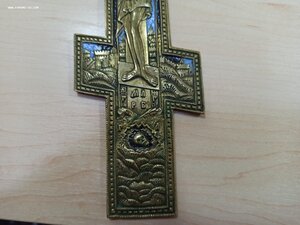 Распятие 5 цветов эмали (состояние!)