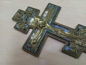 Распятие 5 цветов эмали (состояние!)