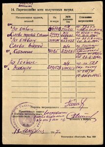 Орден Славы 3 ст №29999.