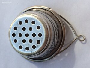 Серебряное чайное ситечко для чайника. Серебро 875 пробы.