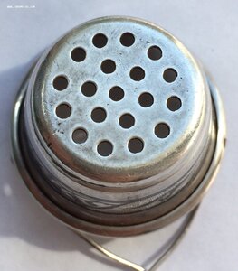 Серебряное чайное ситечко для чайника. Серебро 875 пробы.