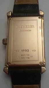 Золотые часы 750 пробы "BUCHERER Archimedes"