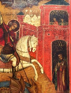 Икона Чудо Георгия о змие.