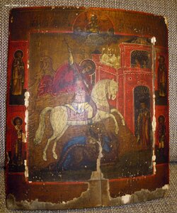 Икона Чудо Георгия о змие.