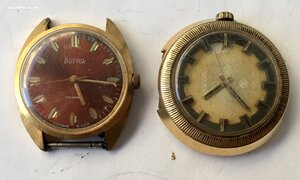Позолоченные часы СССР. АУ-20, АУ-10 и т.д.