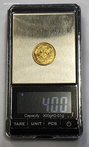 Пол Соверена 1914г. золото 917 проба