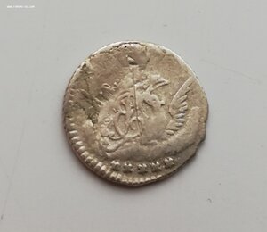 5 копеек 1758 года серебро орел в облаках