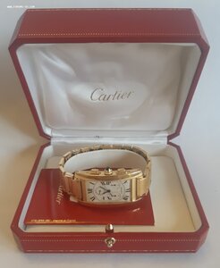 Золотые часы Cartier 18k