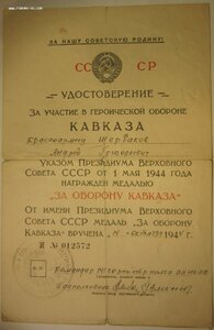 Кавказ - 5шт – 141 горно-стрелковый полк НКВД