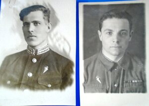 Лот из 15 фото с довоенными знаками парашютистов.