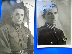 Лот из 15 фото с довоенными знаками парашютистов.