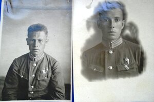Лот из 15 фото с довоенными знаками парашютистов.